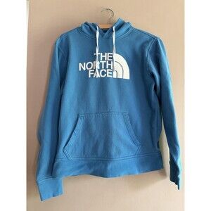 The North Face Mens Blue Half Dome Pullover Hoodie Sweatshirt Logo Size Small
